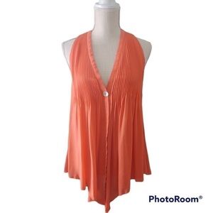 Elizabeth and James Tokyo Sexy sleeveless Pintuck silk feminine Racerback top